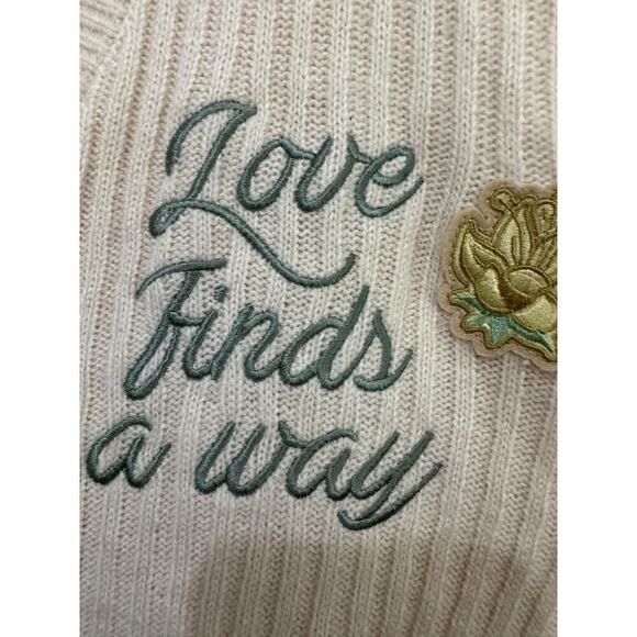 Disney Cream Princess & the Frog Love Finds a Way Button Up Cardigan Size M - Picture 3 of 7